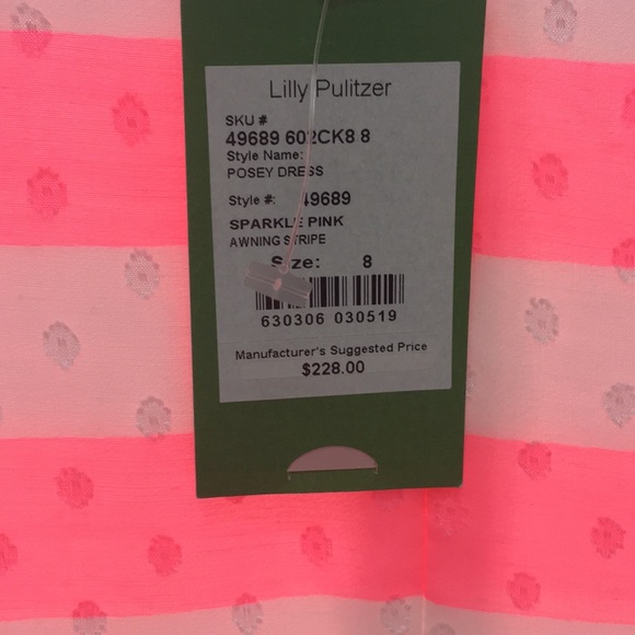 Lily Pulitzer Pink and White Stripe Posey Dress - Picture 6 of 8